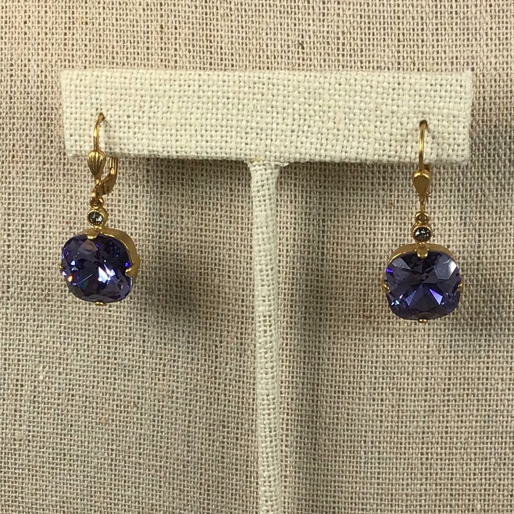 Catherine Popesco purple earrings